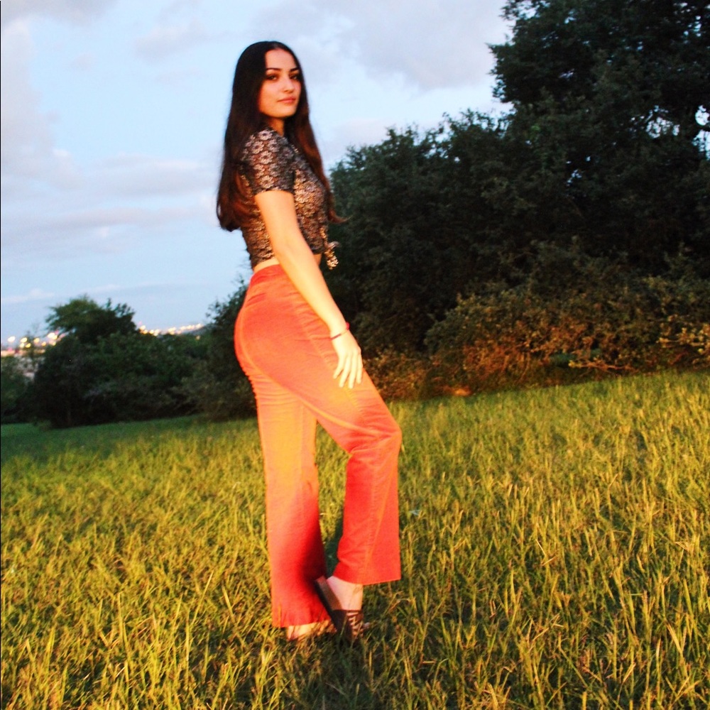 Lily Pulitzer Orange Corduroy Pants